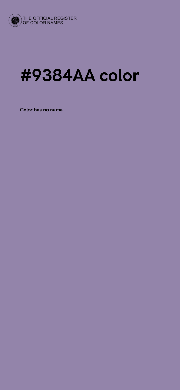#9384AA color image