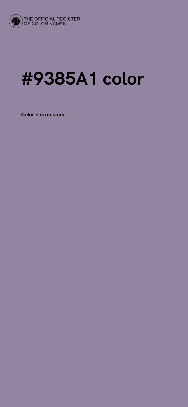 #9385A1 color image