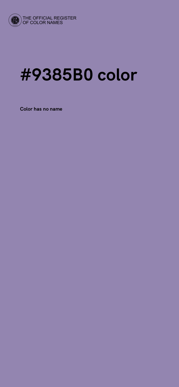 #9385B0 color image