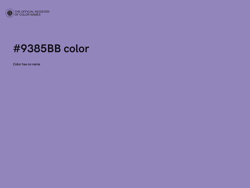 #9385BB color image