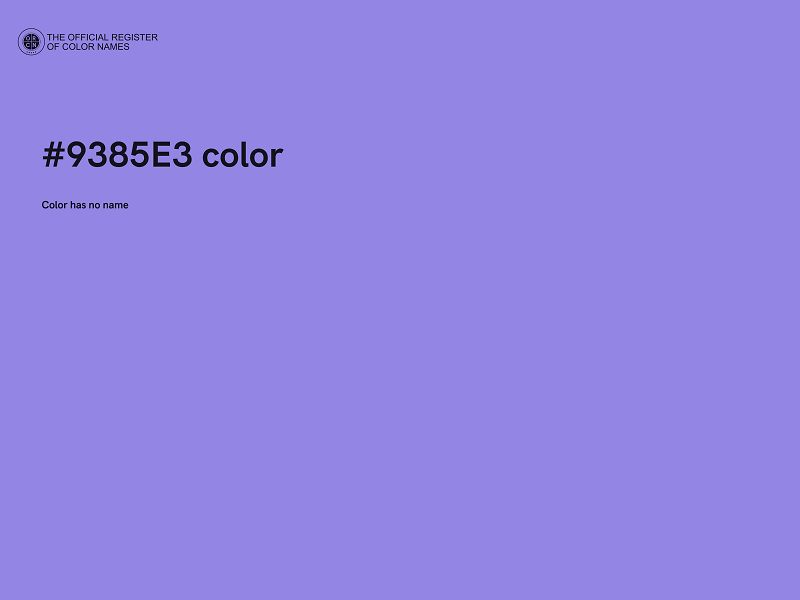#9385E3 color image