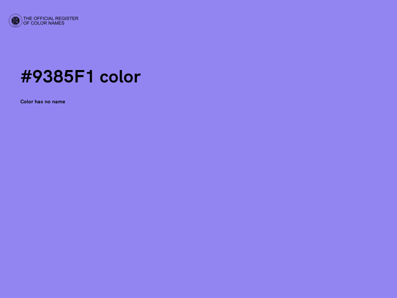 #9385F1 color image