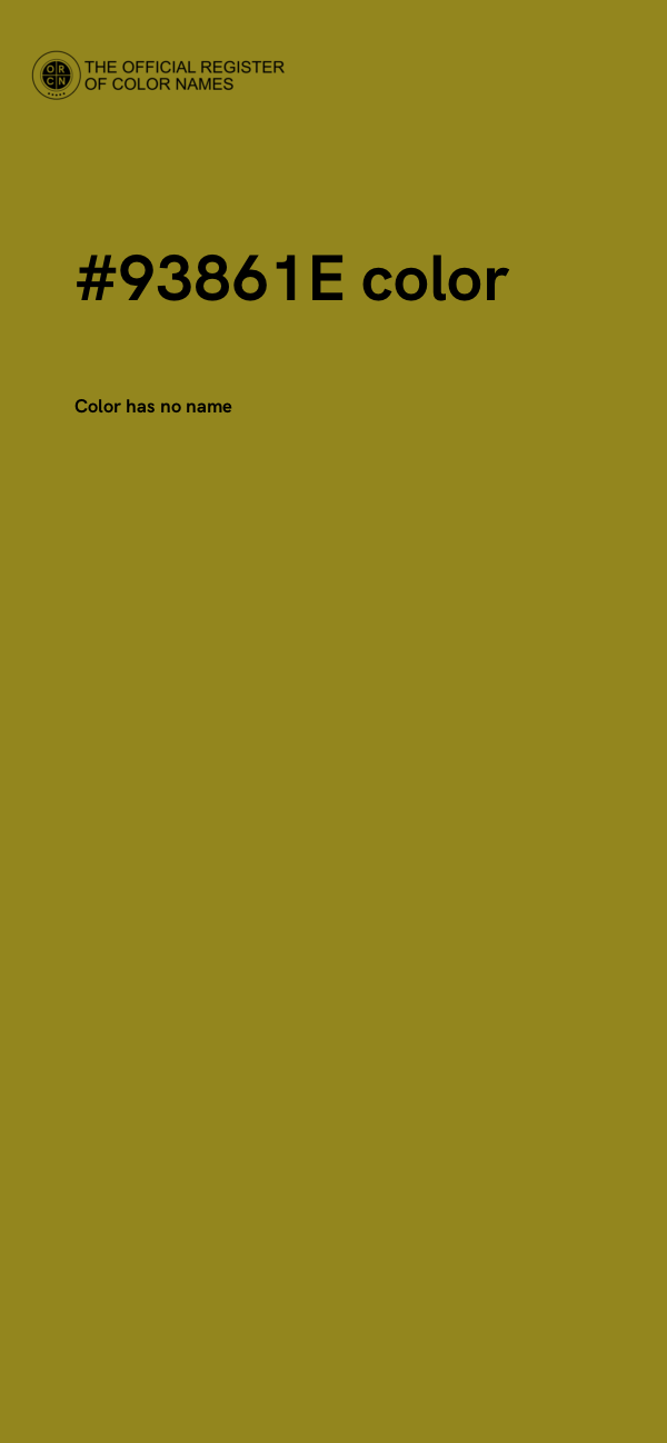 #93861E color image
