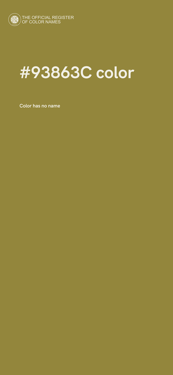 #93863C color image