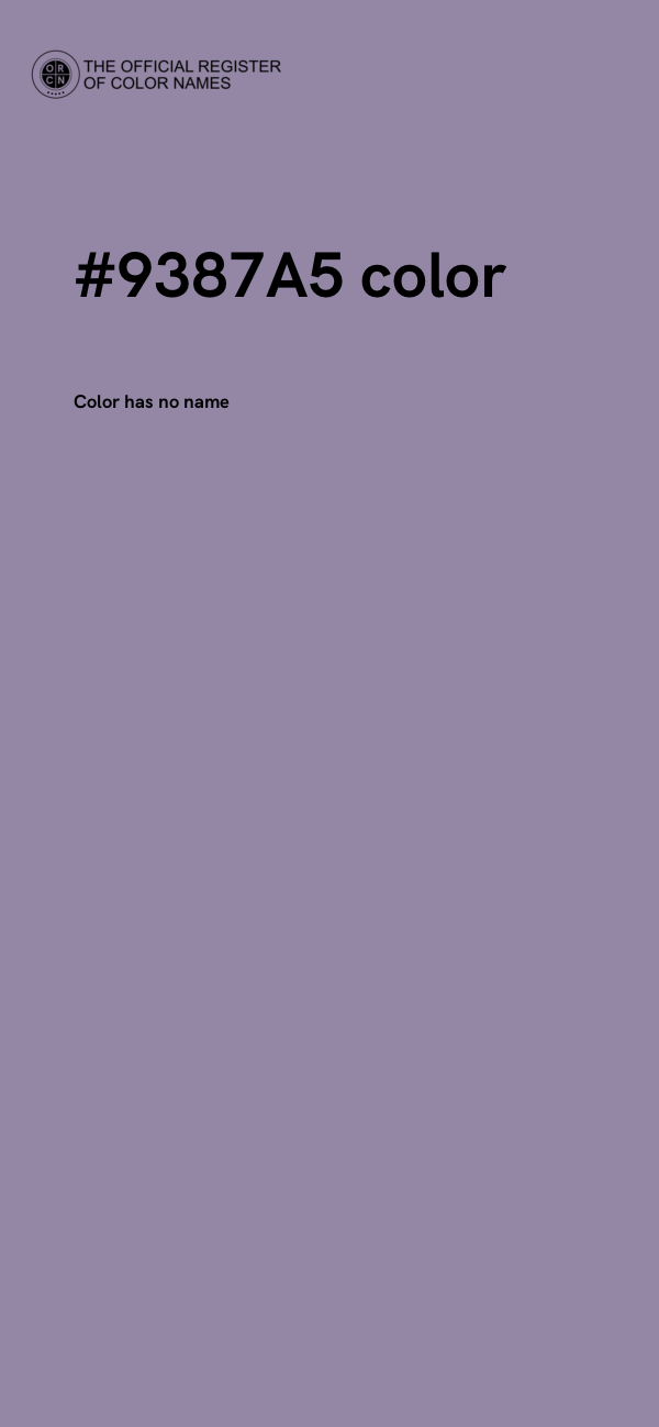 #9387A5 color image