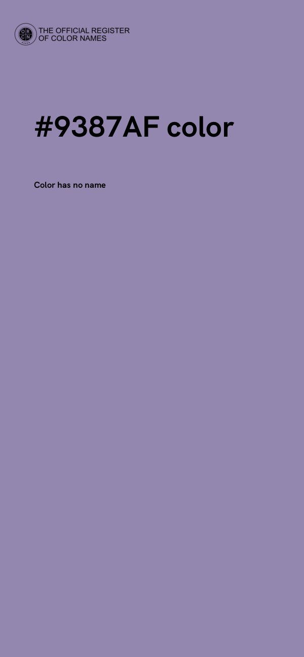 #9387AF color image