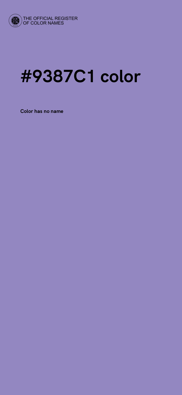 #9387C1 color image