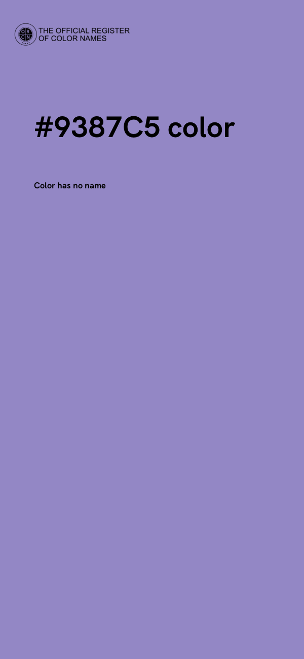 #9387C5 color image