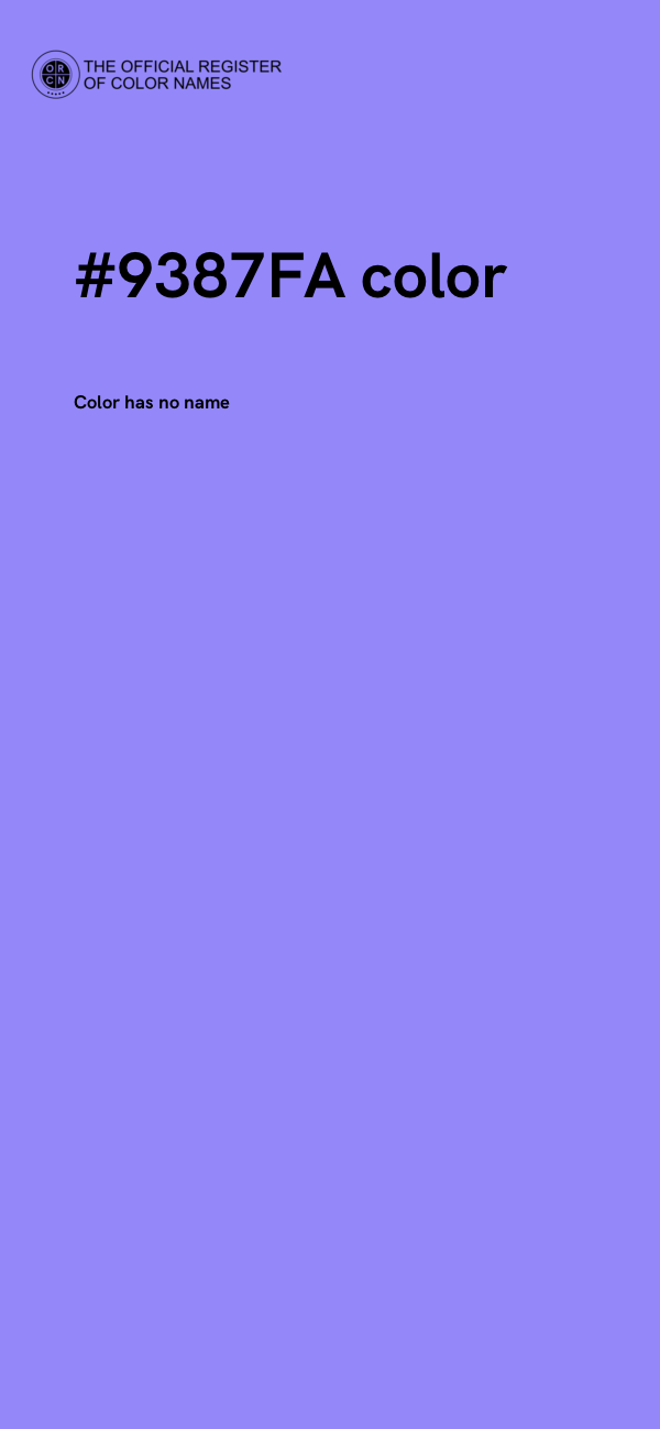 #9387FA color image