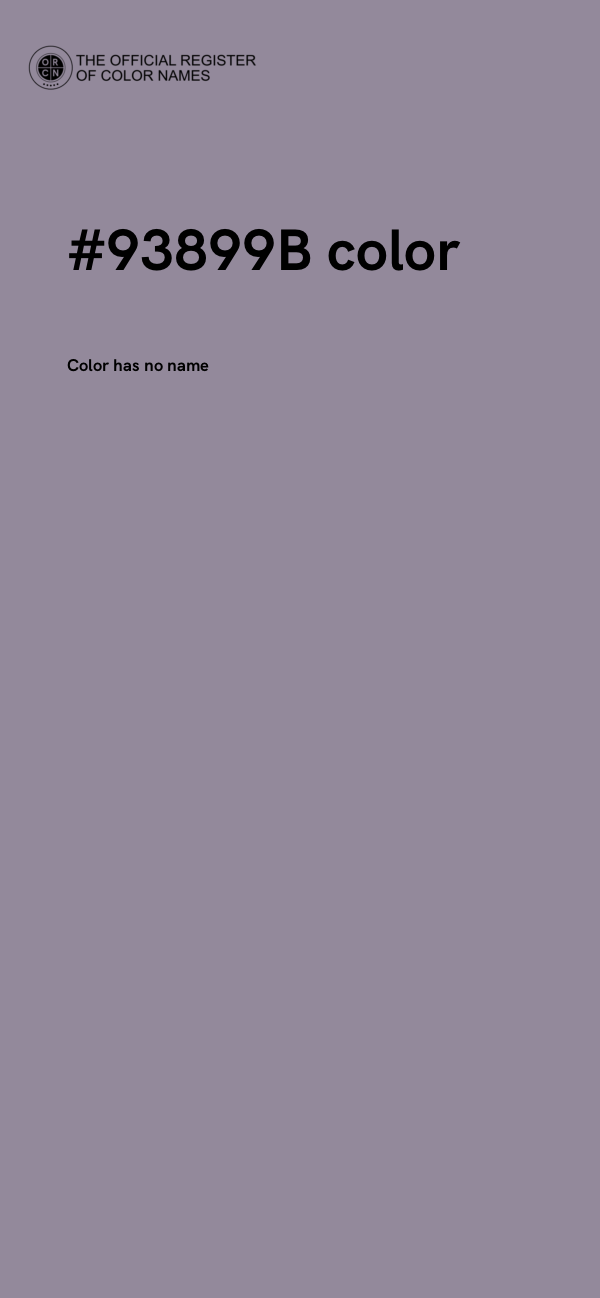 #93899B color image