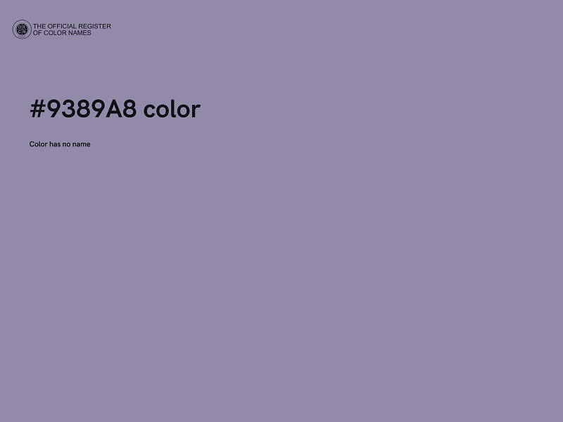 #9389A8 color image