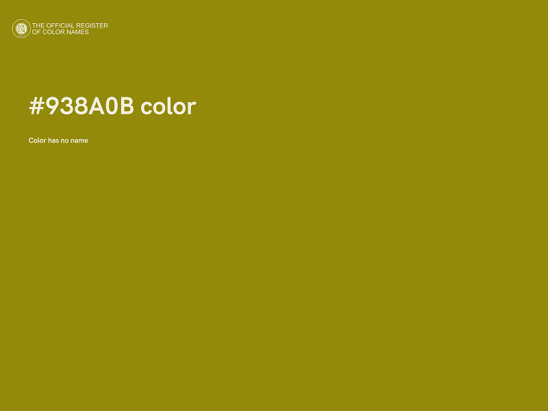 #938A0B color image