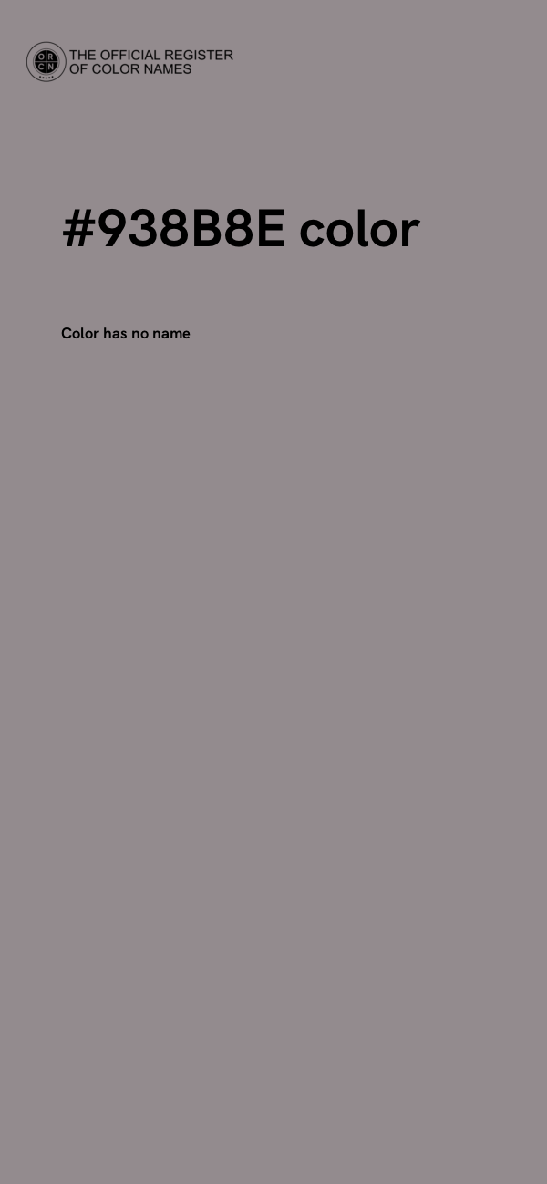 #938B8E color image