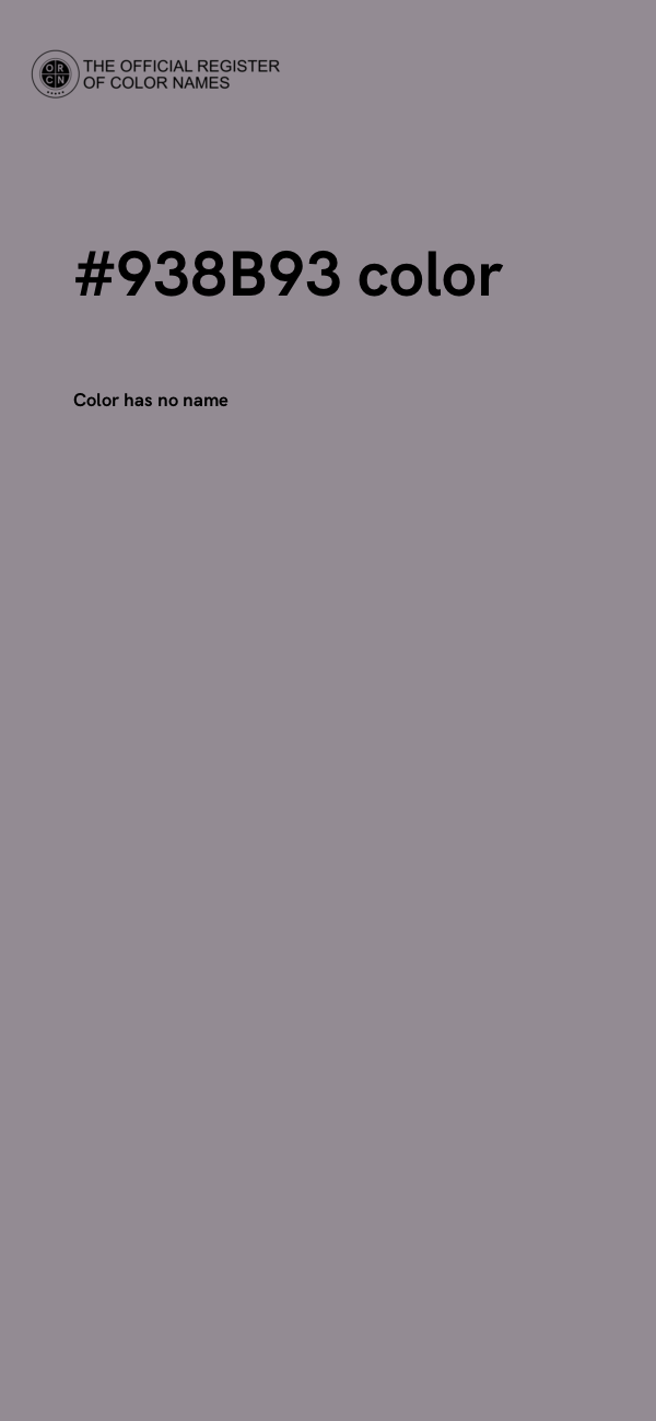 #938B93 color image