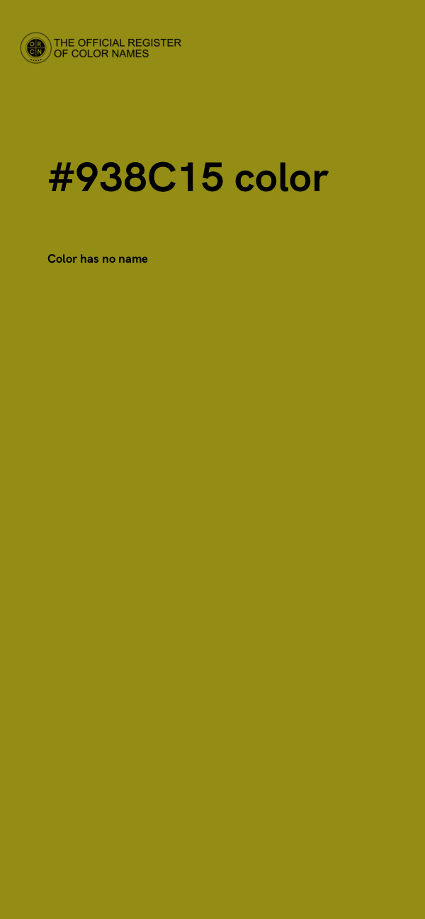 #938C15 color image