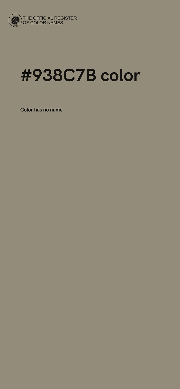 #938C7B color image