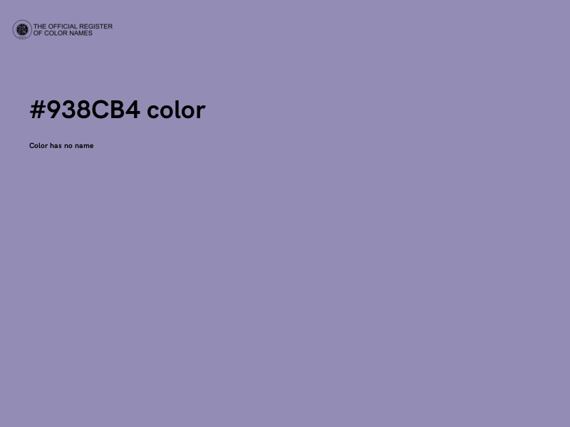 #938CB4 color image