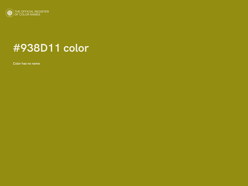 #938D11 color image