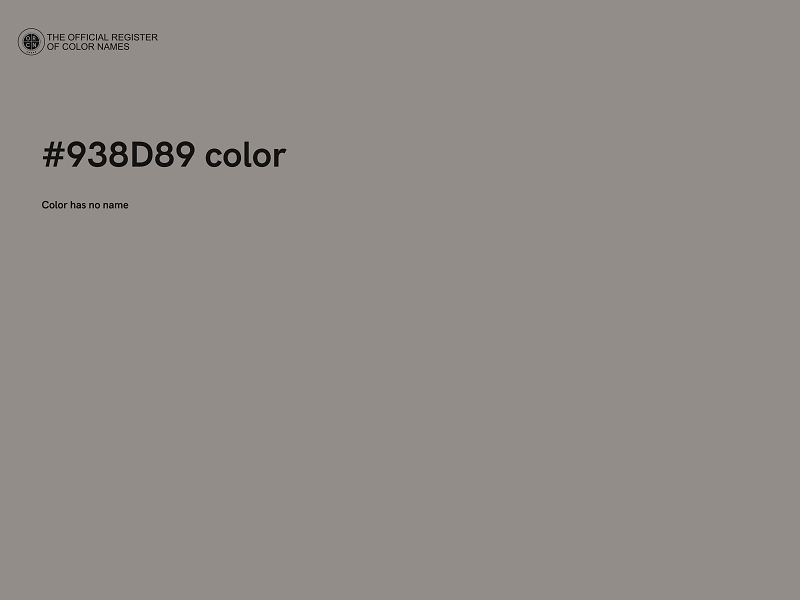#938D89 color image