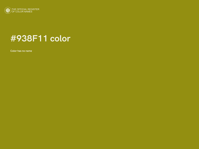 #938F11 color image