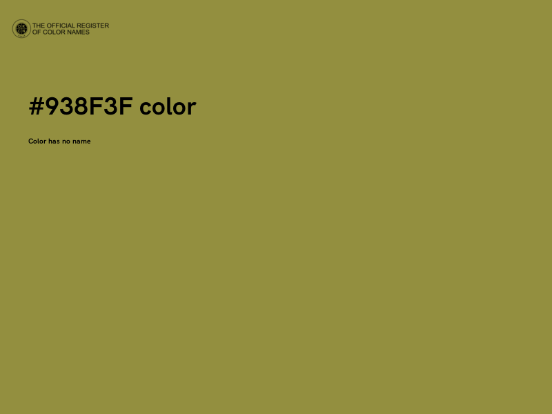 #938F3F color image