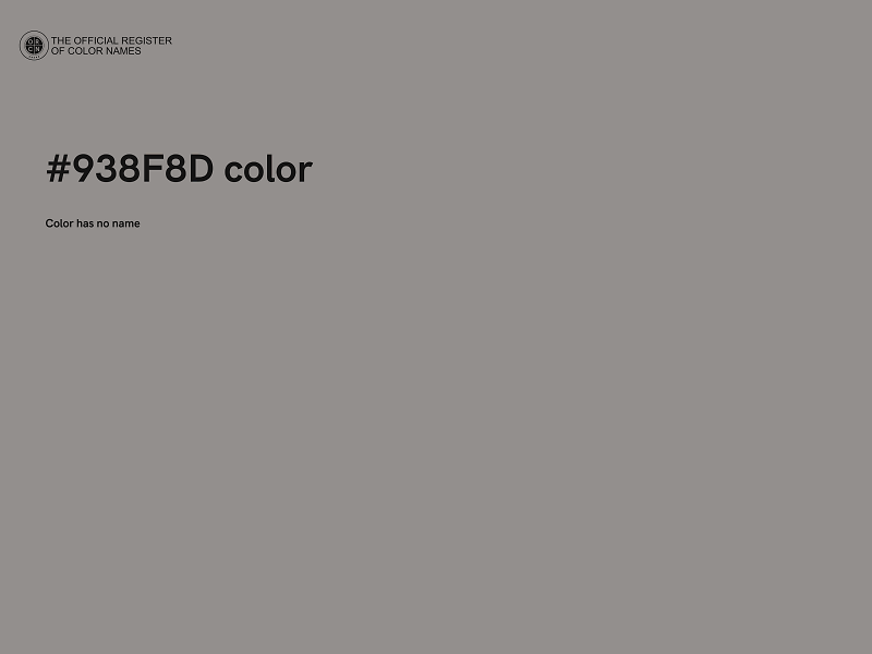 #938F8D color image