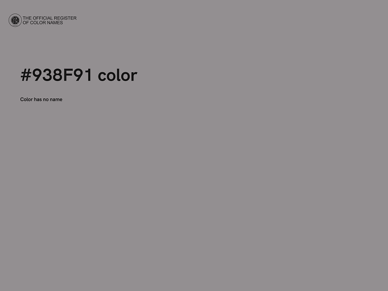 #938F91 color image