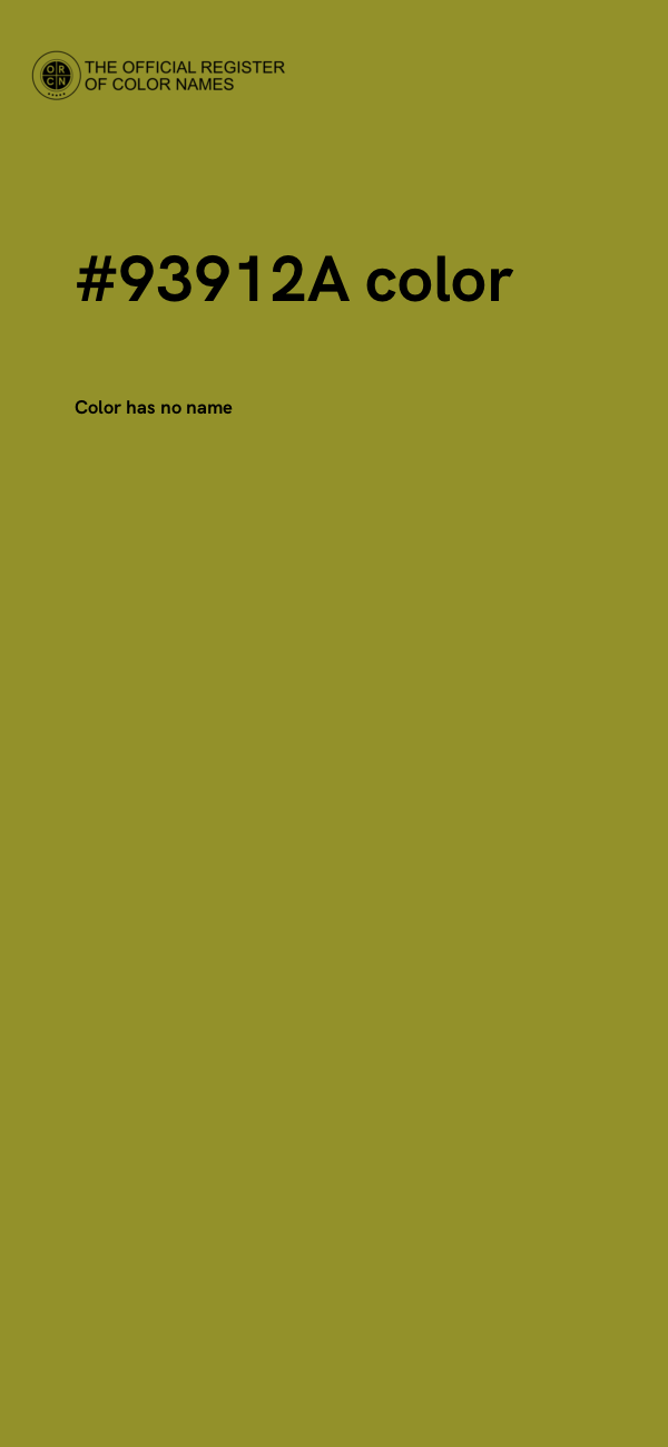 #93912A color image