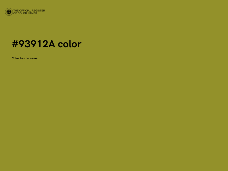 #93912A color image