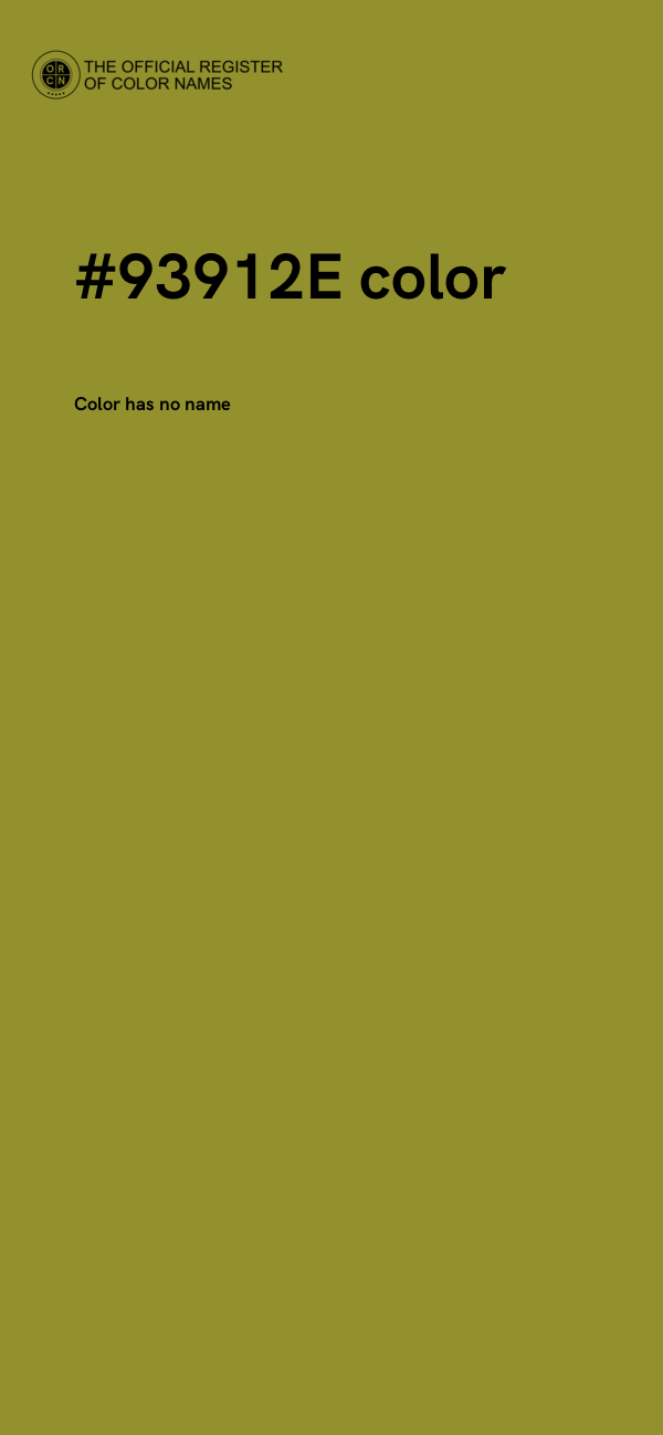 #93912E color image