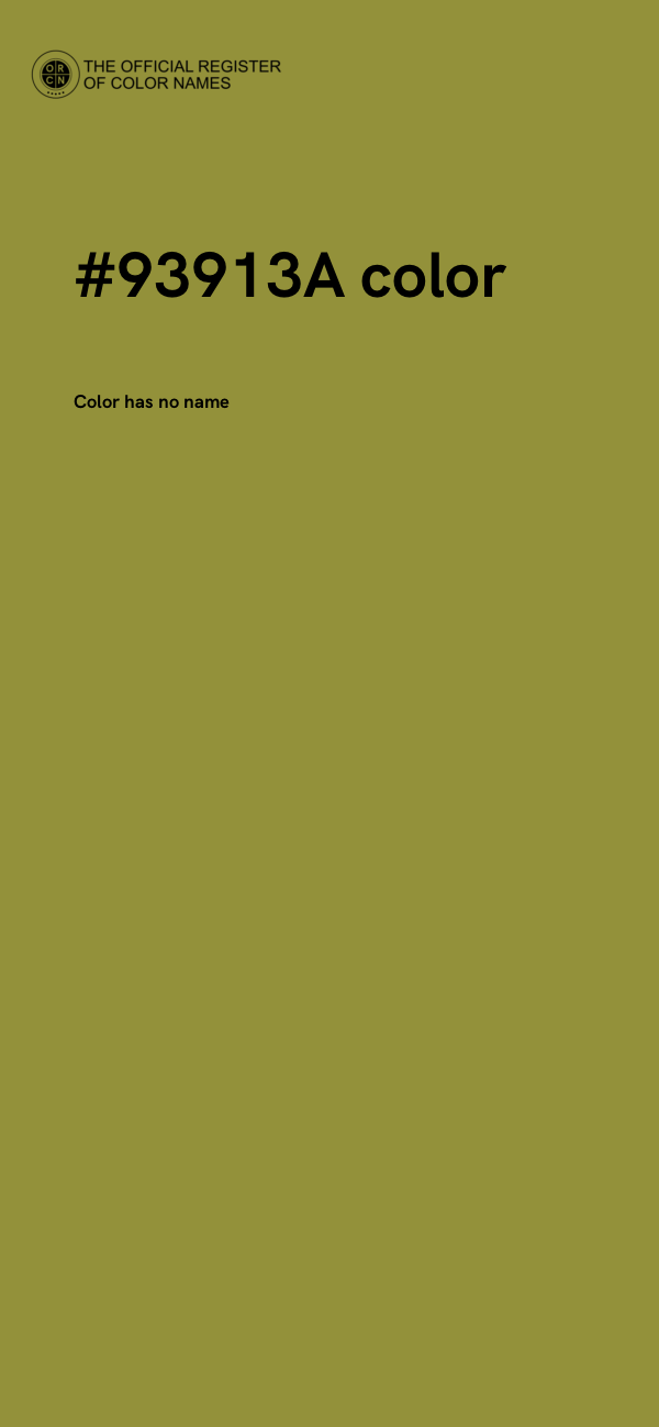 #93913A color image