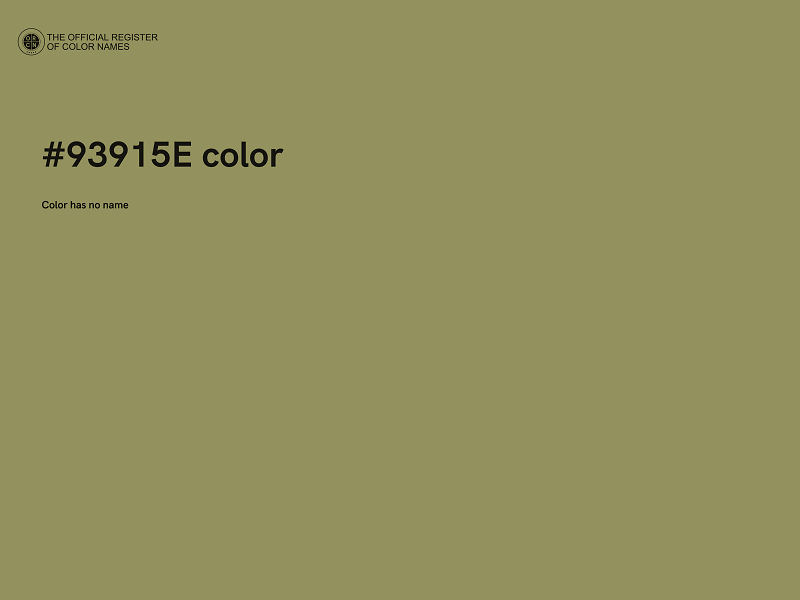 #93915E color image