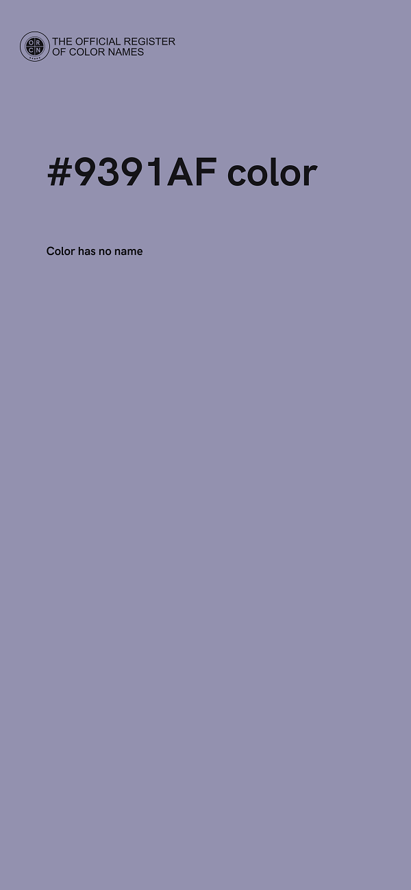 #9391AF color image
