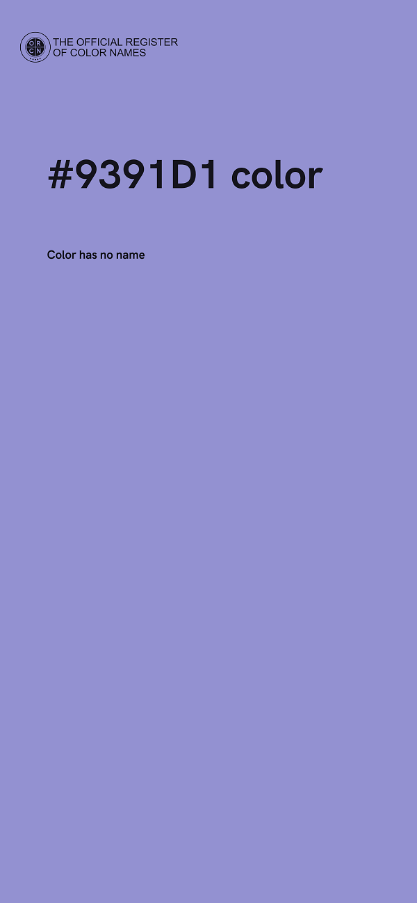 #9391D1 color image