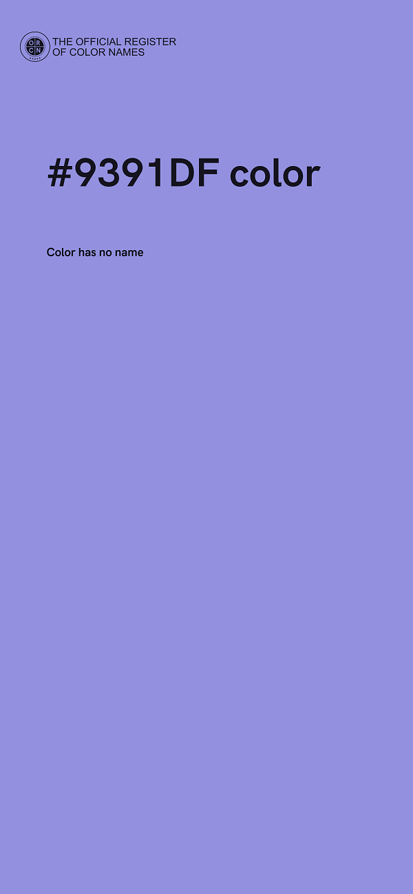 #9391DF color image