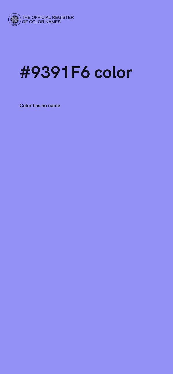 #9391F6 color image