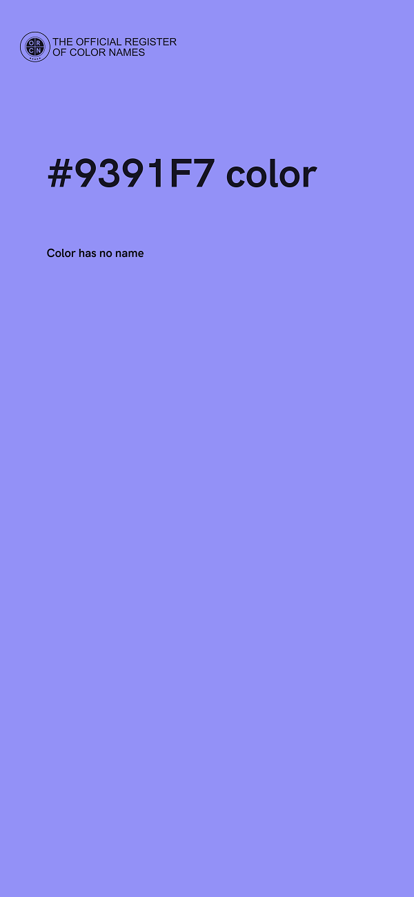 #9391F7 color image