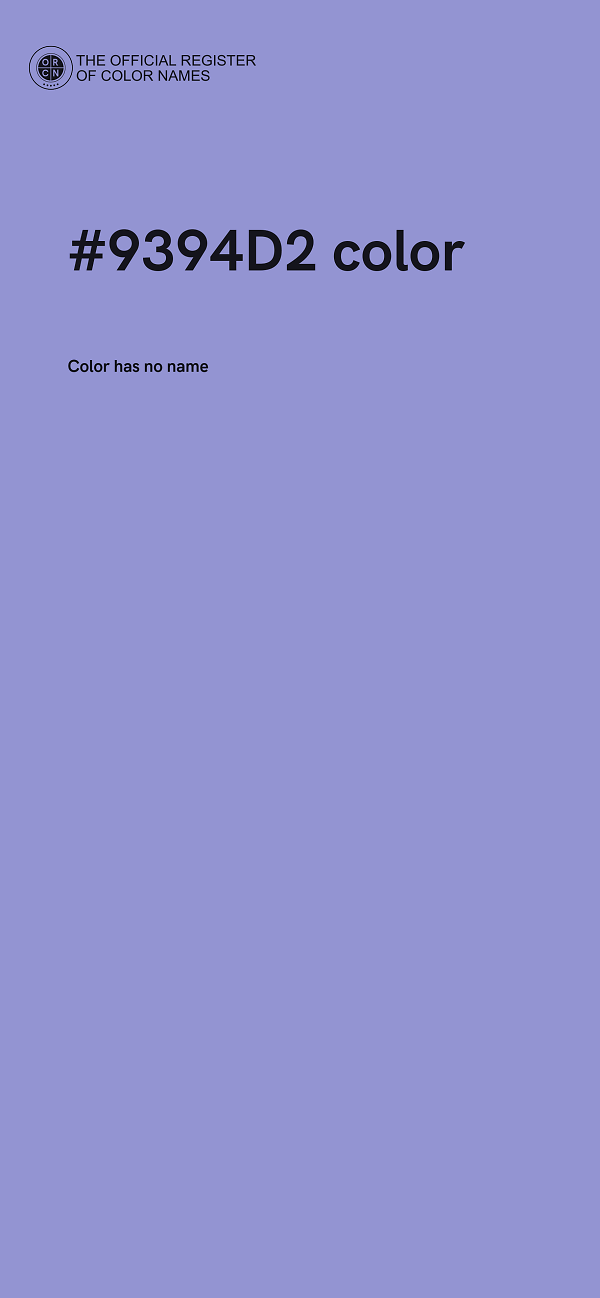 #9394D2 color image