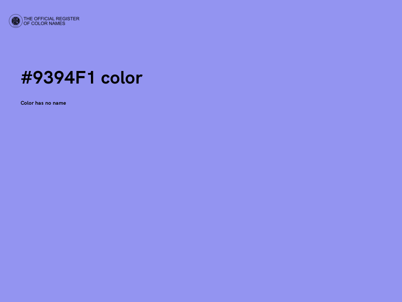 #9394F1 color image