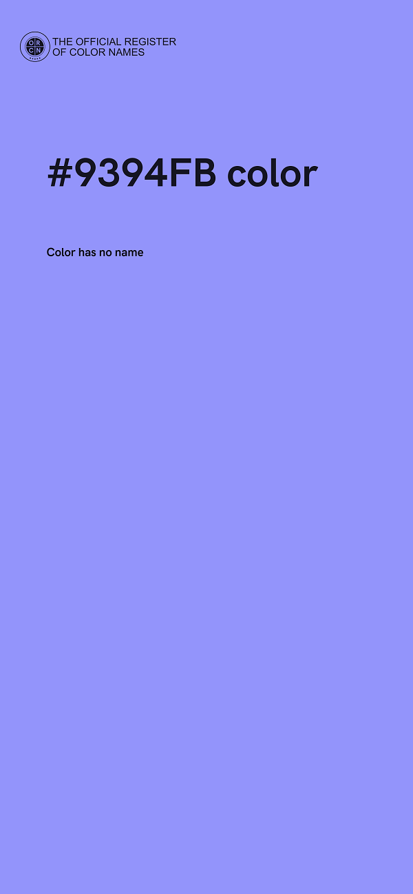#9394FB color image