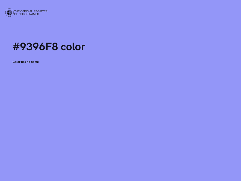 #9396F8 color image