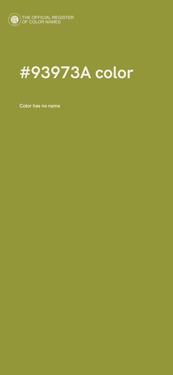 #93973A color image