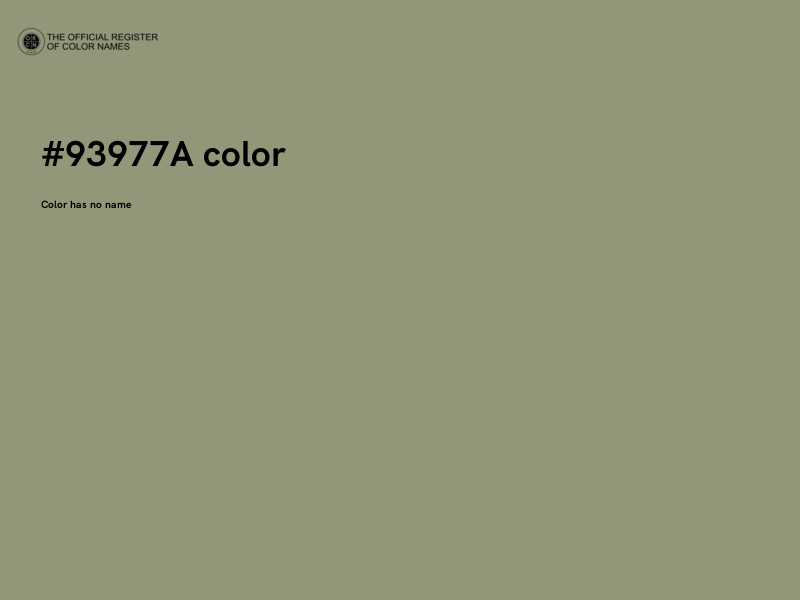 #93977A color image