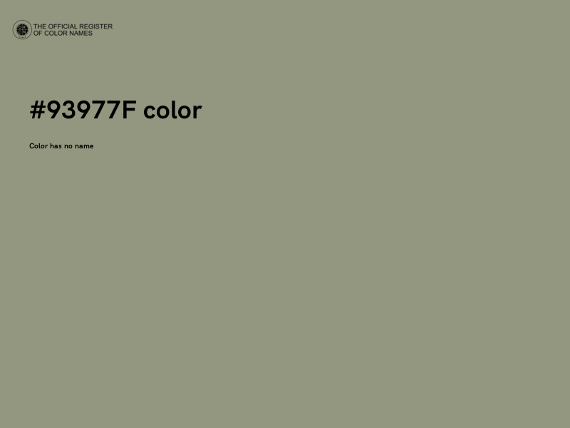 #93977F color image