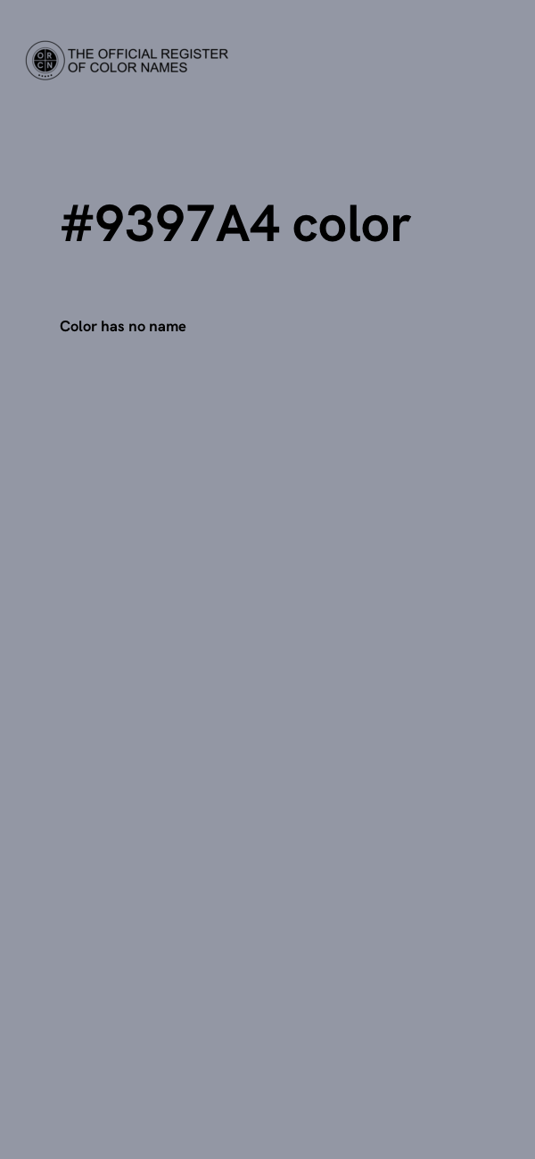 #9397A4 color image