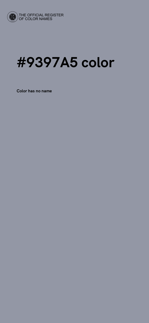 #9397A5 color image