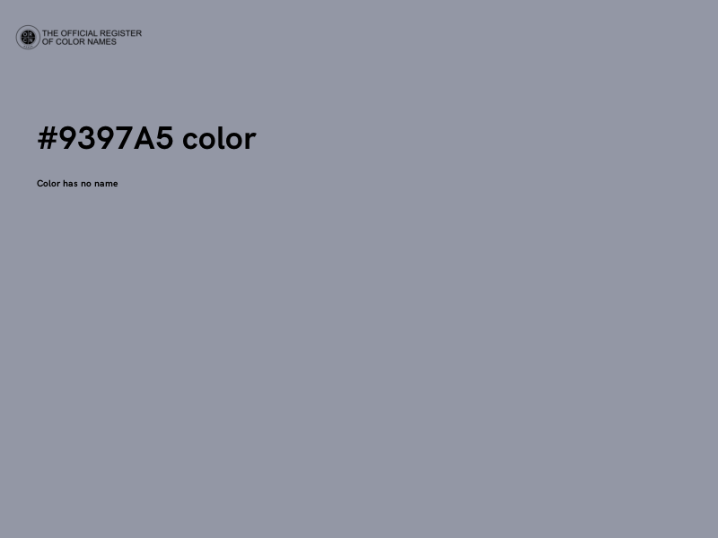 #9397A5 color image