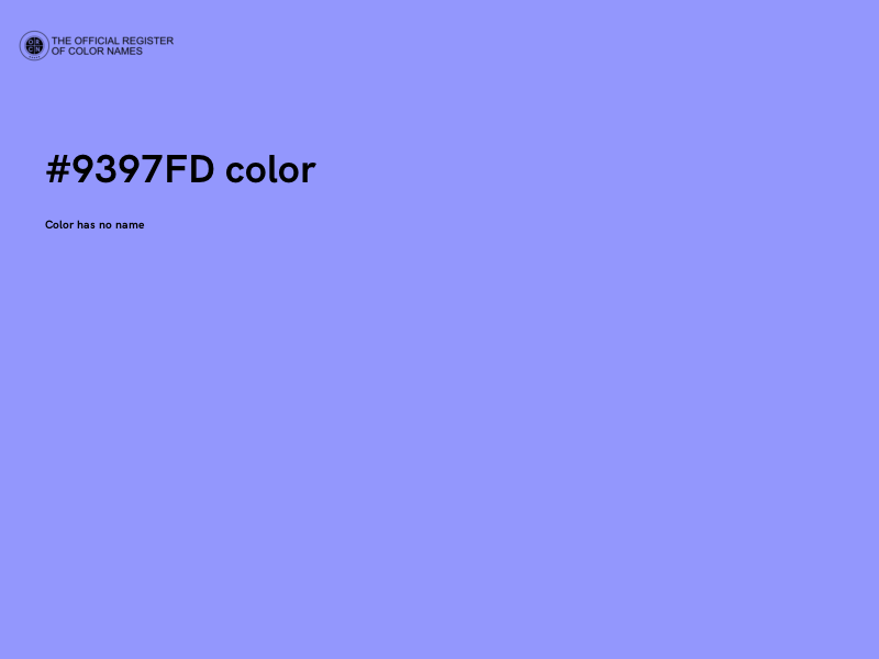 #9397FD color image