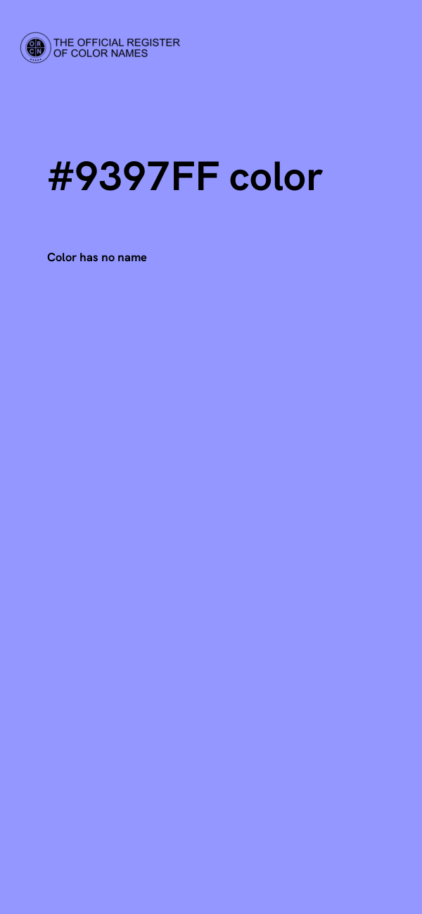 #9397FF color image