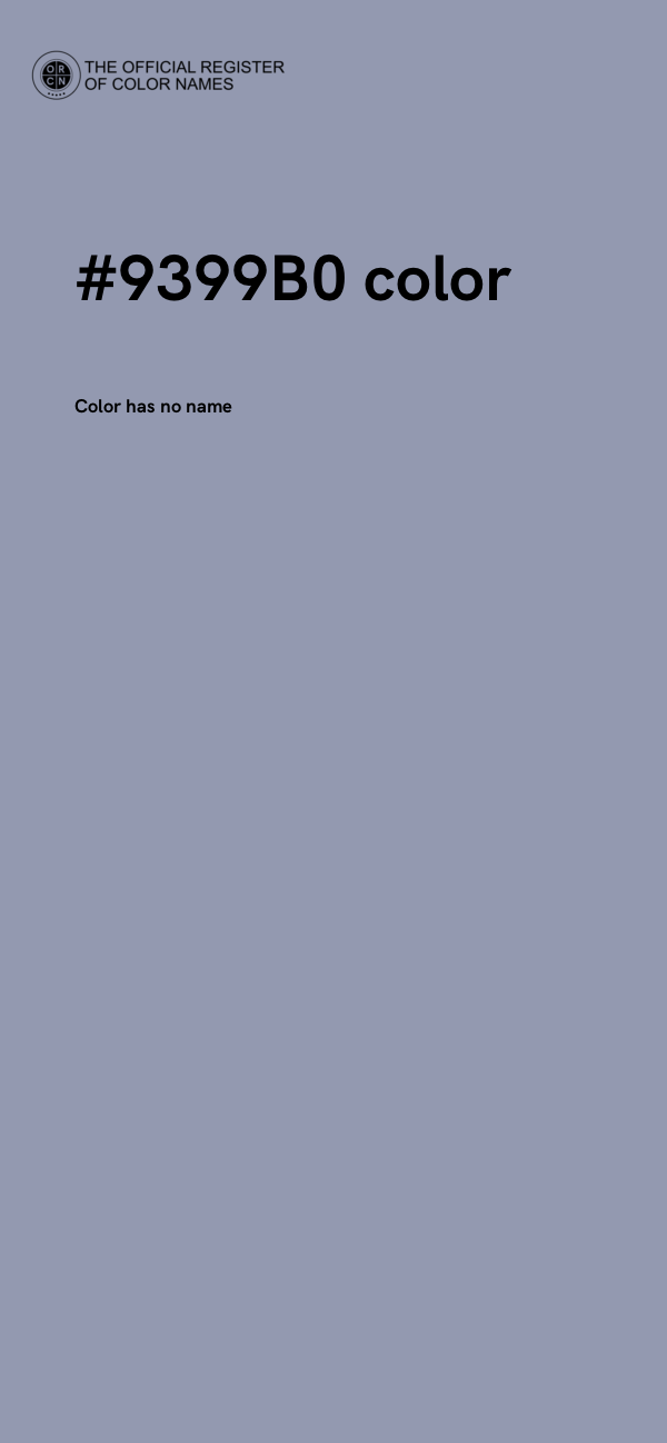 #9399B0 color image